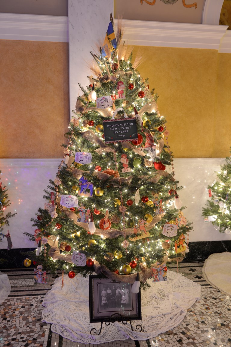 Pierre state capitol christmas trees